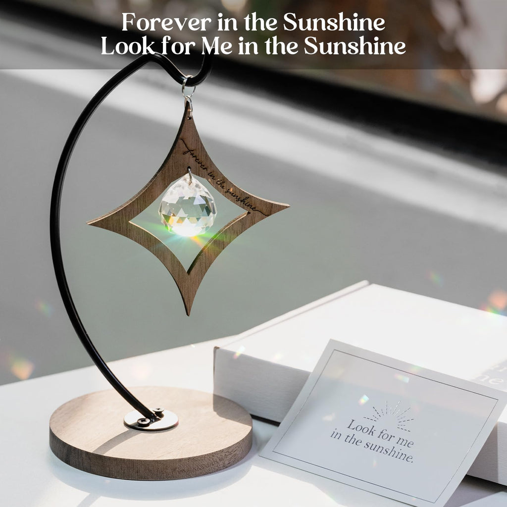 Sympathy Gifts for Loss of Loved One, Crystal Rainbow Maker Suncatcher | Memorial, Grief, Remembrance, Bereavement, Condolence Gift for Mom, Dad, Women, Men, Miscarriage, Funeral | Sorry for Your Loss