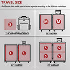 Travel Vacuum Bags for Clothing with Cordless Pump 18 Combo, Clear