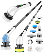 Lichffy Cordless Electric Spin Scrubber, 9 Brush Heads, 2-Speed Motor