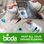 Bioda Professional Strength Enzyme Drain Cleaner, Septic Safe Drain Odor Eliminator, Smell Eliminator, 1 Gallon