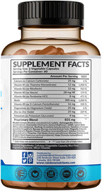 28 in 1 Calm Mood Support Supplement- Natural Happy Pills for Occasional Anxiousness & Stress, Worry feelings, Relaxation, Mental Clarity | Max Sleep & Mood Support for Women & Men|120 Vegan Capsules
