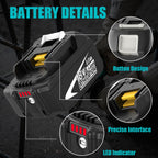 2-Pack 8000mAh High Capacity Replacement for Makita 18V Battery Compatible with Makita 18 Volt Batteries BL1860B BL1850B BL1840B BL1830B BL1815B LXT400 with LED Indicator Cordless Power Tools (White)