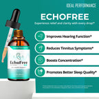 Echo Free Tinnitus Drops, Echo Free Tinnitus Relief for Ringing Ears, EchoFree Ear Health Support Supplement Liquid Drops All Natural for Healthy Ringing Ear Advanced Formula EchoFree Reviews (2 Pack)