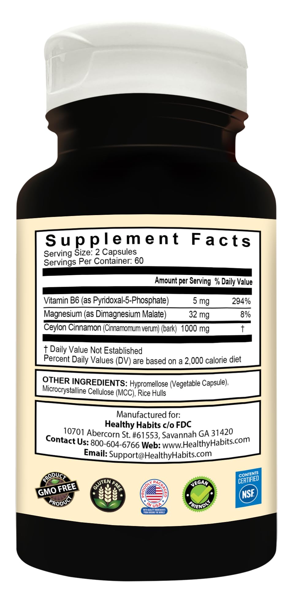 Healthy Habits StrictionBP Bottle 120 Veg Capsules