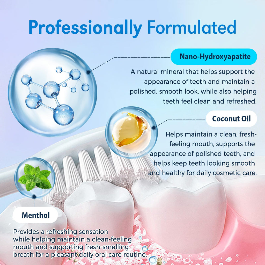Enamel-Safe Teeth Whitening Powder - Hydroxyapatite - Gentle on Teeth - No Sensitivity Formula - Removes Stains - Long-Lasting Freshness - Breath Freshening Whitening Powder- 15g