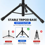 DECOSIS Projector Stand Tripod Laptop Stands Height Adjustable