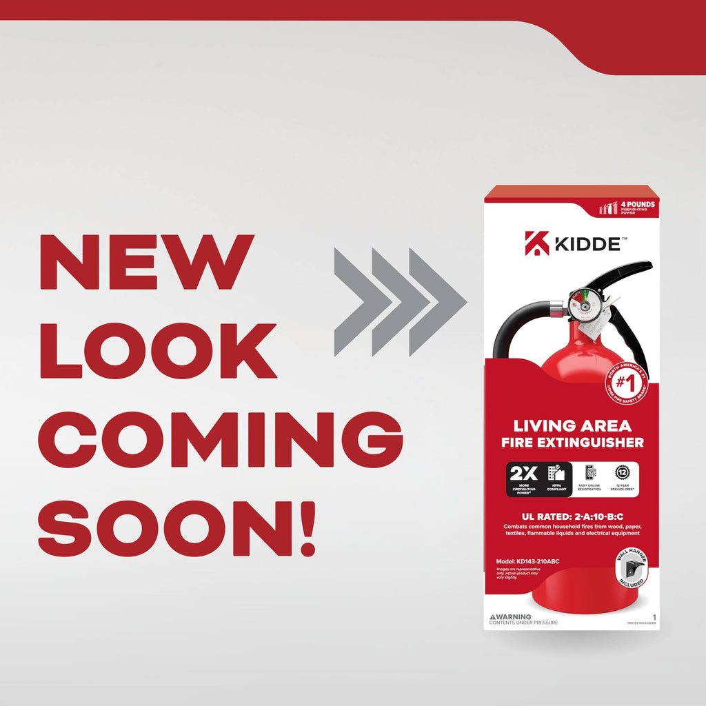 Kidde Fire Extinguisher for Home, Residential and Living Area Use, 2A10BC