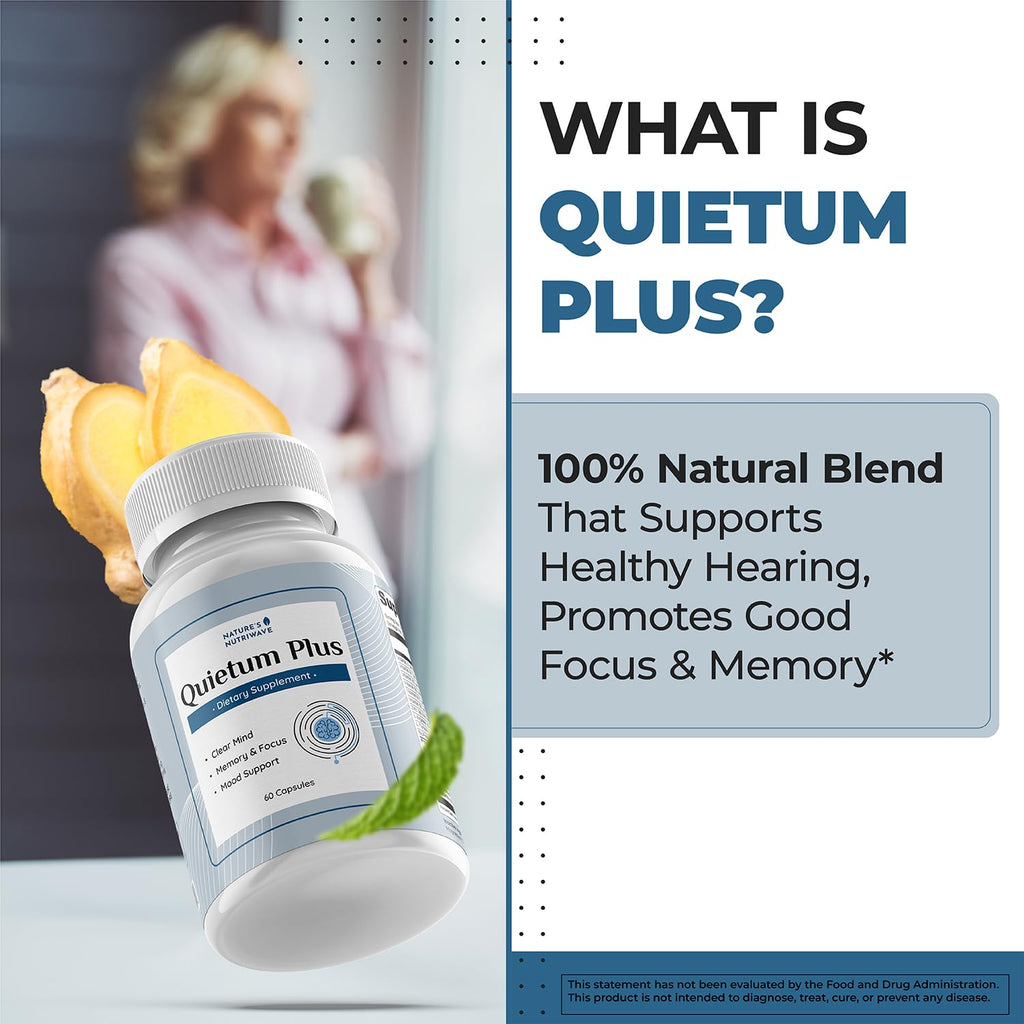 Quietum Plus – Herbal Extract Capsules – 60 Ct, 6 Month Supply