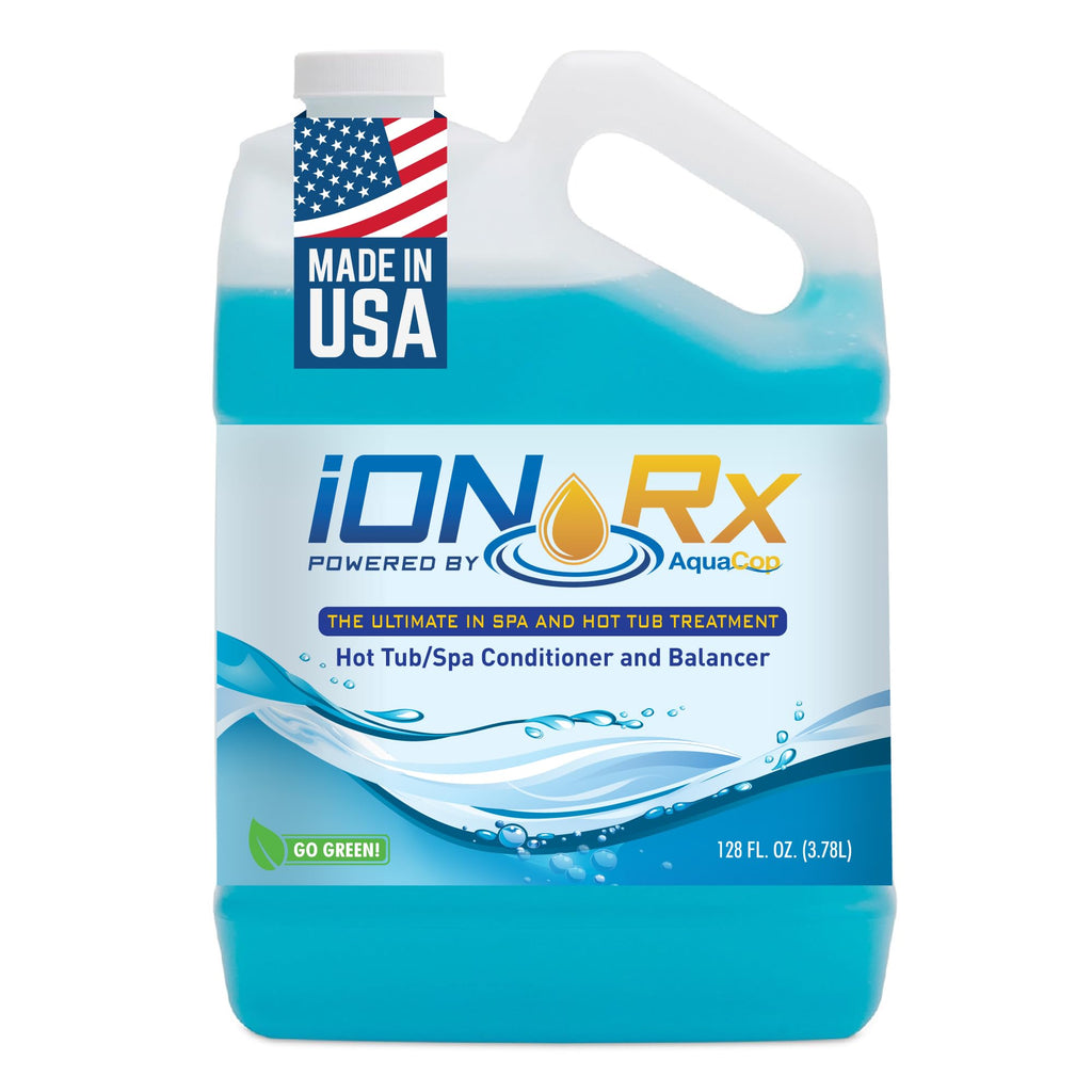 iONRx Hot Tub Chemicals & Spa Patented Copper Ion Solution - Crystal Clear Water Treatment, All-in-One Balancer & Conditioner, Sensitive Skin Safe