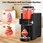 Ranvaira Slushie Machine for Home, Ice Cream Maker, 40OZ Capacity, Silver