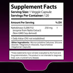 Nattokinase Supplement Capsules 5000 FU, Third-Party Tested Nattokinase – Enzymes from Japanese Natto – Daily Wellness Support – 120 Count (Pack of 2)