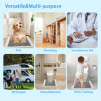 30 Pack Disposable Toilet Mats,Absorbent Toilet Floor Protector Non-Slip Bathroom Potty Training Mats,U Shaped Toilet Mat for Potty Training, Anti-Urine Commode Mat for Children