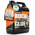 Shabebe Rock Glue for Landscaping 1 Gallon, Ultra-Stick Mulch Bond Gravel Binder & Stone Adhesive, 100% Water-Permeable Pea Gravel Stabilizer, Long-Lasting Rock Glue for Paths, Patios & Borders