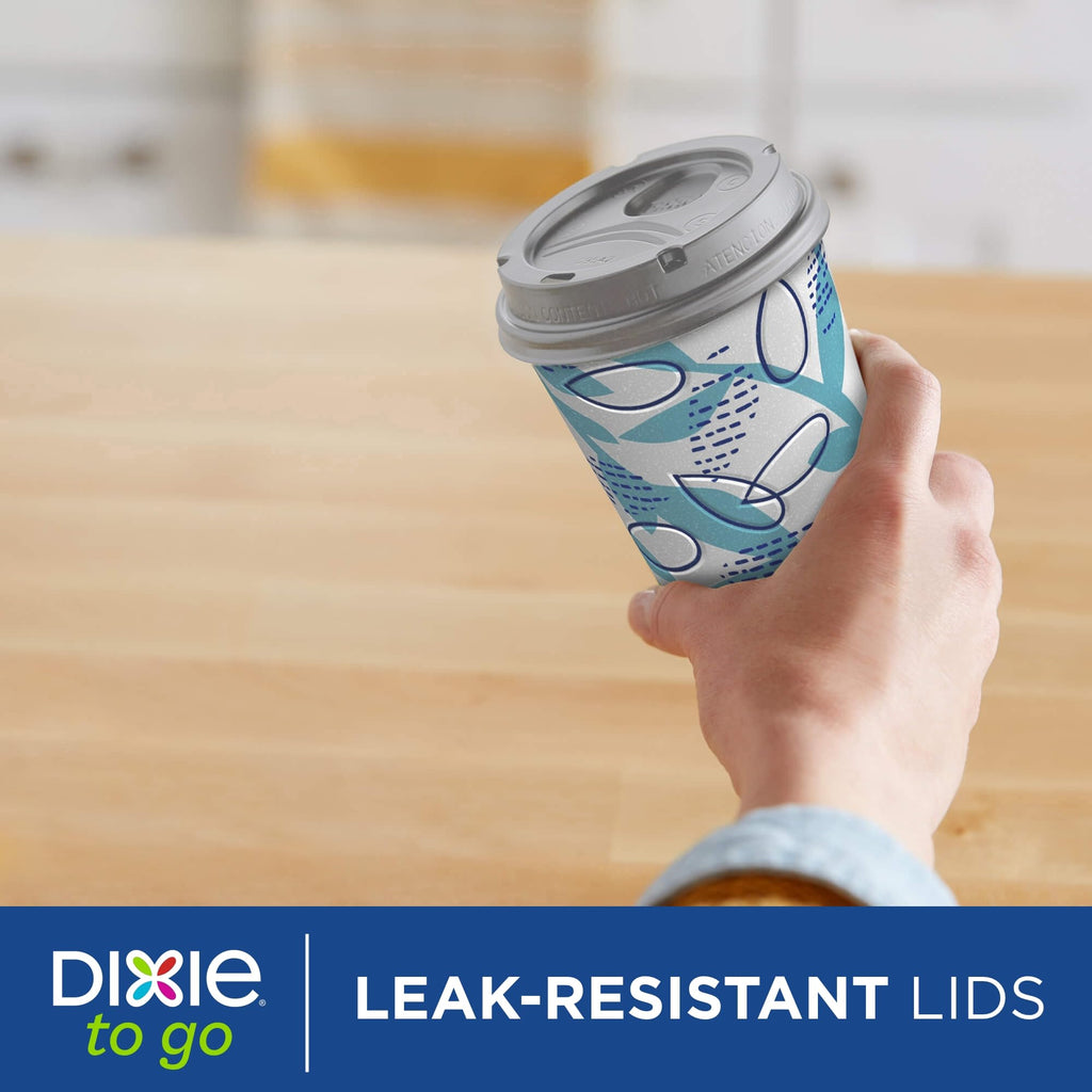 Dixie To Go Disposable Coffee Cups With Lids, 12 oz Paper Cups, 156 Ct