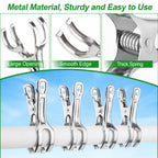 Samhopo 24 Pack Large Garden Clips for Netting, Clamps with 2''Jaw Opening