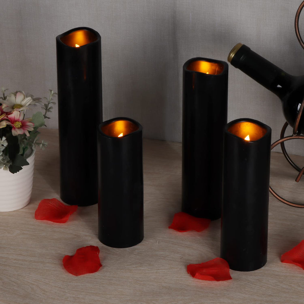 Vinkor Flameless Candles (Black Set of 9)
