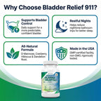 Phytage Labs Bladder Relief 911 – Advanced Urinary Tract & Bladder Support Supplement for Men and Women – with 1000mg D-Mannose, Cranberry Extract, Hibiscus & Dandelion Root (3-Pack)