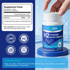 Natprime Hydrogen Water Tablets - H2 Molecular Hydrogen Tablets for Drinking Water with Magnesium, 12 PPM Mineral Supplements for Antioxidant, Mental Clarity, Cognitive, Recovery & Energy - 90 Counts
