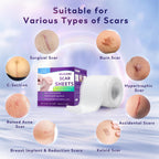 Yarster Silicone Scar Sheets, Silicone Scar Tape(1.6"x 120" Roll-3M), Medical Grade Scar Sheets, Scar Tape for Surgical Scars, Burn, C-Section, Keloid Scars, Acne Treatment, Stretch Marks Removal