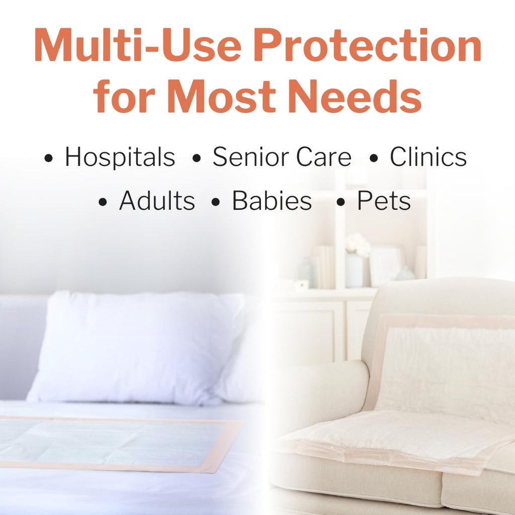 McKesson Underpads Disposable Bed Pads 30" x 36" [40 Count], Heavy Absorbency, Ultra Incontinence Chux Pads for Adults, Elderly, and Baby, Pee Pads