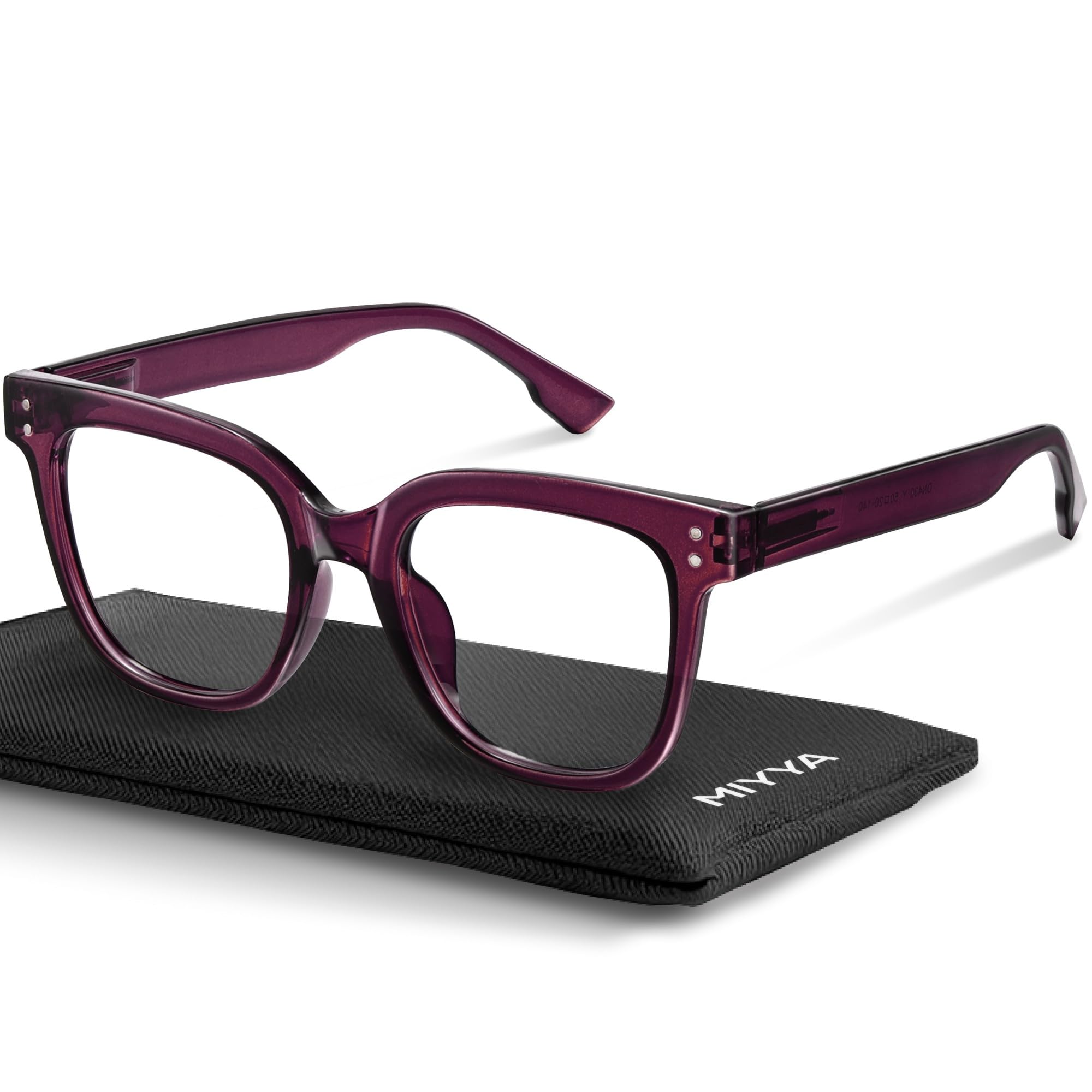 miyya Blue Light Glasses for Women & Men – Oversized UV & Blue Light Blocker Chunky Frames, Stylish Eyewear Accessories