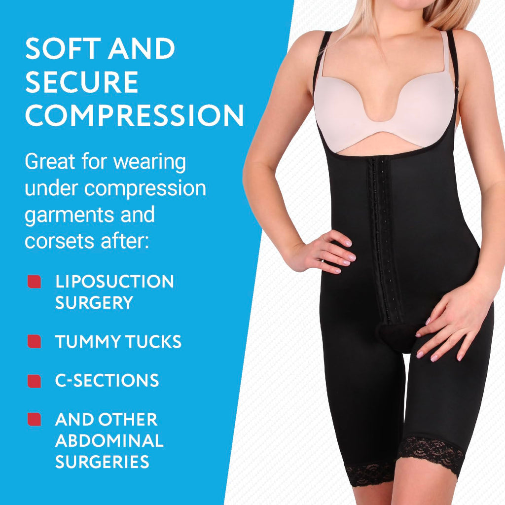 IMPRESA Liposuction Foam Pads - 3-Pack - White - 8 x 11 x 0.5 in - for Abdominal Binder Post Surgery - Even Pressure for Liposuction Compression Garments - Custom Fit for Tummy Tuck Recovery