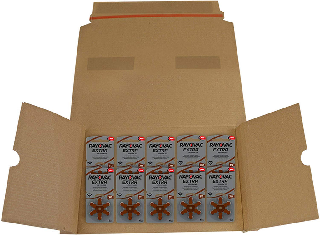 Rayovac Hearing Aid Battery, Size 312 (60 Batteries)