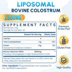 Zdoroviye Liposomal Bovine Colostrum Powder Supplement 2500 mg, Higher Absorption Than Regular Bovine Colostrum (60 Servings)