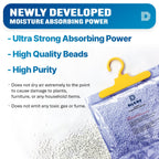 Dry & Dry 46 Packs [Net 14 Oz/Pack] Moisture Absorbers for Home, Basement & Bedroom - Small Dehumidifiers