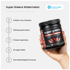 NutraChamps Super Greens Powder Premium Superfood | 20+ Organic Green Veggie Whole Foods | Alfalfa, Spirulina, Chlorella & More | Antioxidant, Digestive Enzyme & Probiotic Blends | Watermelon
