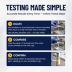 100 Pack Quat Sanitizer Test Strips for Sanitizing Solution – Quaternary Food Service Test Kit for Restaurant Kitchen - QAC QR5 0-500 ppm - 1 x 100-Strip Vials (1 Pack) by FryOilSaver Co.