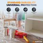 12 x 9 Ft Plastic Sheet Drop Cloths (30-Pack) - Disposable Painter's Sheeting & Tarps for Painting, Waterproof Painting Supplies, Dust Cover for Furniture/Couch/Floor Protection