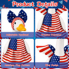 4th of July Porch Goose Outfits Patriotic Goose Costume for Outdoor Decor