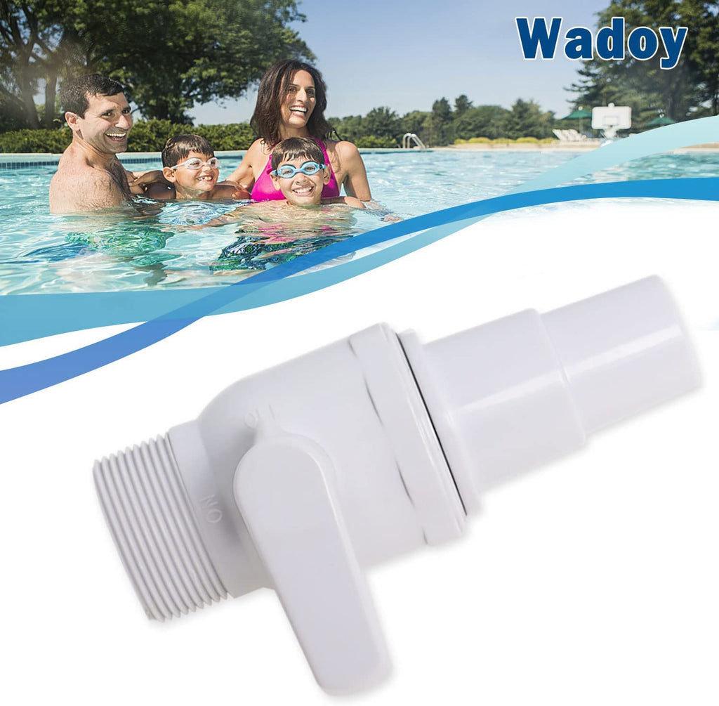 SP0729 Econoline 2 Way Ball Valve Replacement Compatible with Hayward – 1.5" MIP x 1.5" - 1.25" Hose Adapter Econoline ABS Valve, 50 psi, Non-Corrosive