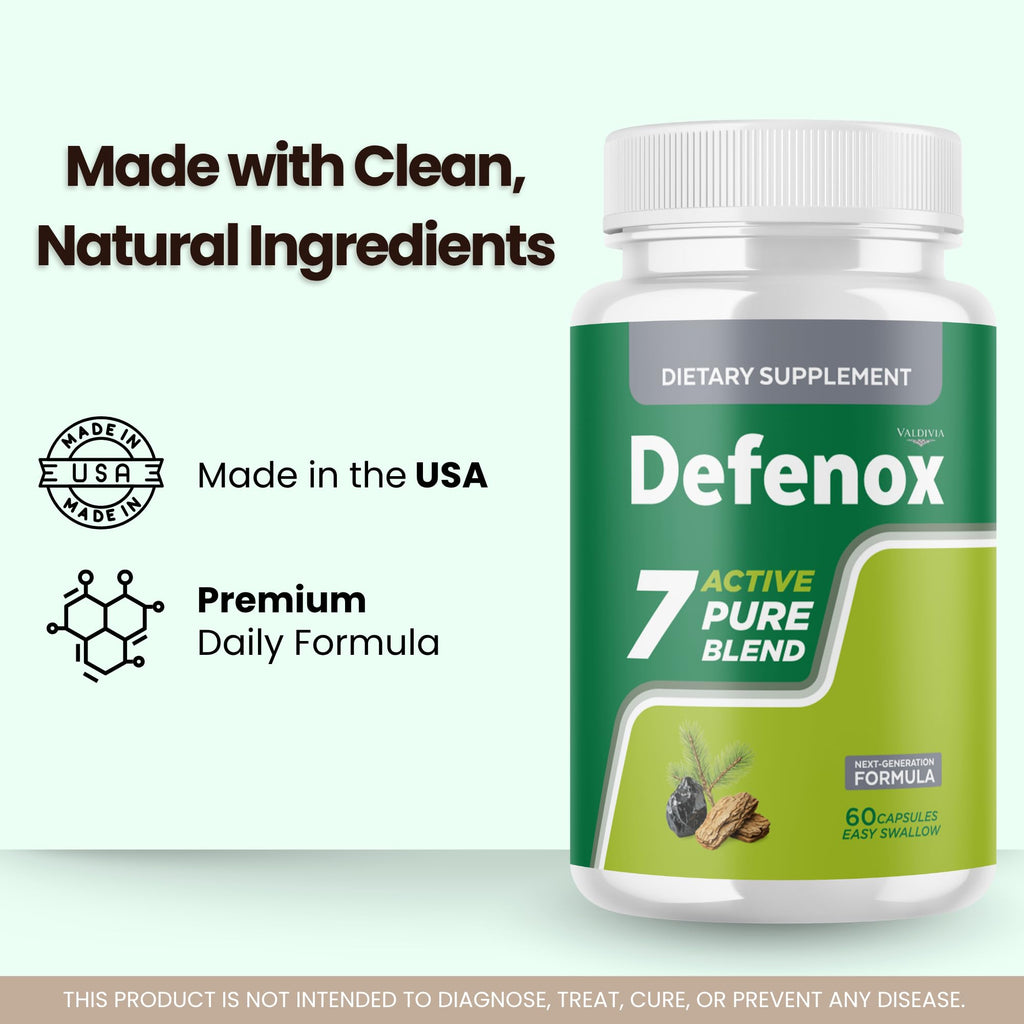Valdivia (2 Pack) Defenox Capsules - Official Defenox Supplement, Premium Formula, Natural Vitamins for Health & Wellness - 120 Capsules for 2 Months