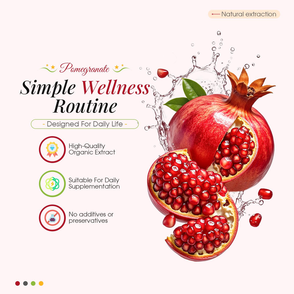 JXlspe Premium Pomegranate Extract 𝗖𝗮𝗽𝘀𝘂𝗹𝗲𝘀 – Naturally Rich in 𝗣𝗼𝗹𝘆𝗽𝗵𝗲𝗻𝗼𝗹𝘀 & 𝗔𝗻𝘁𝗶𝗼𝘅𝗶𝗱𝗮𝗻𝘁𝘀, Daily Wellness Supplement, Clean Formula, Non-GMO, 60 Capsules