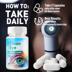 (5 Pack) Clean Eye Vision Care Capsules, CleanEye Pills with All Natural Ingredients, Advanced Clean Eye Vision Support Supplement with Max Strength Vitamins for Optimal Health (300 Capsules)
