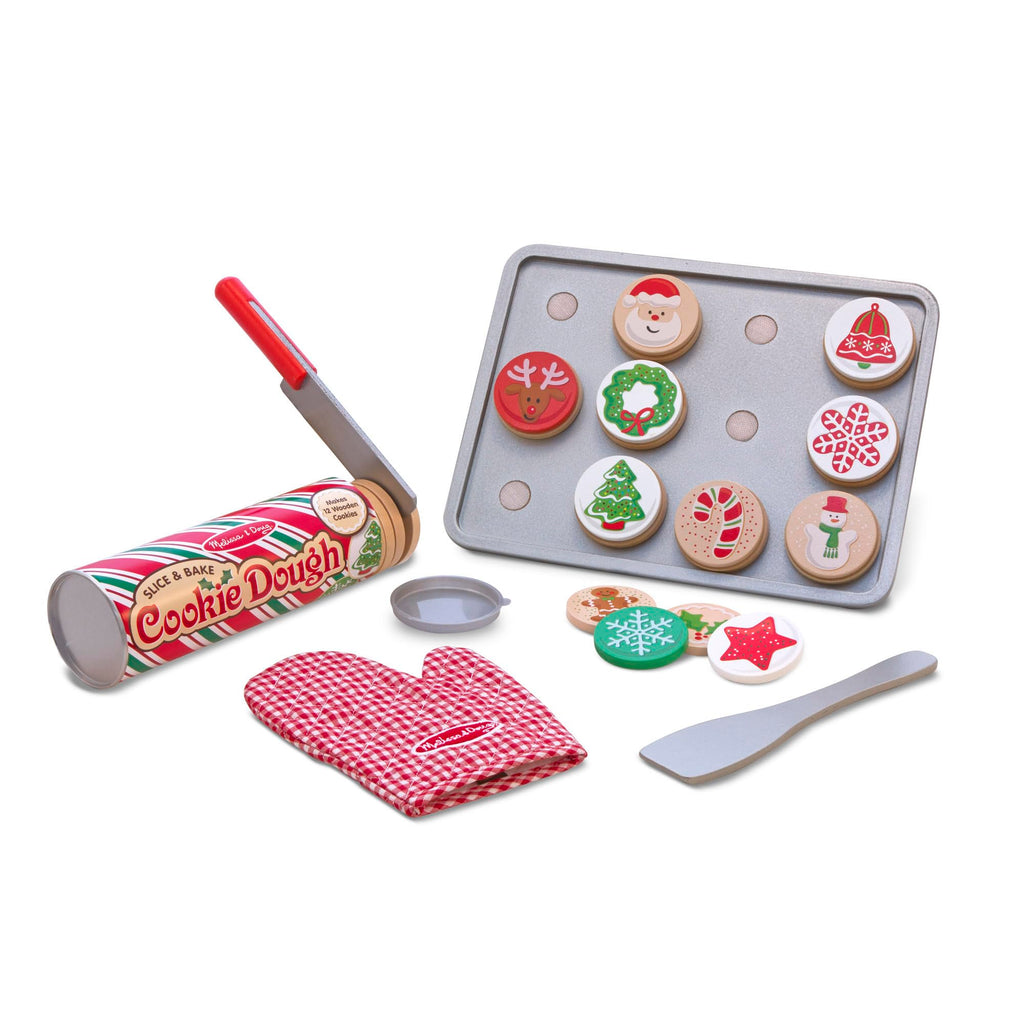 Melissa & Doug Slice & Bake Christmas Wooden Cookie Play Set