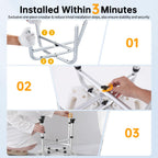 Hiqufet Shower Chair for Inside Shower(500lb), 5 Height Adjustable Shower Stool, Shower Seats for Adults, 3-Minute Quick Assembly, Heavy Duty Shower Bench for Inside Shower to Sit on