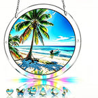 Acrylic Puzzle Suncatcher,Stained Glass Suncatcher Puzzle Window Hanging