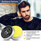 MALE GOD Beard Kit, Beard Growth Kit w/Natural Ingredients Beard Oil & Balm & Comb, Beard Growth Oil w/4X Thickening Biotin, Fathers Day | Chrismtas | Birthday Gifts for Men Him Husband Boyfriend Dad