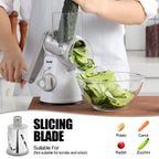 Geedel Rotary Cheese Grater Hand Crank, Cheese Shredder Vegetable Slicer
