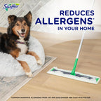 Swiffer Sweep + Mop XL, Broom & Mop Alternative, Floor Cleaner for Dirt, Dust, Hair, All Purpose Cleaning Tool for Home, Bathroom, Kitchen, Set Includes 1 XL Sweeper 8 XL Dry Pads 2 XL Wet Pads Fresh