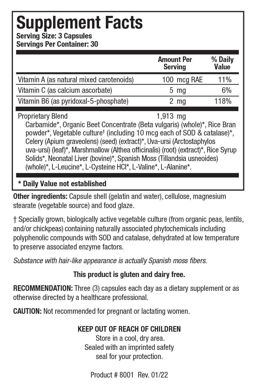 BIOTICS RESEARCH Carbamide Plus Promotes Healthy Kidney and Bladder Function, Water Balance, Healthy Fluid Balance, Support Physiological Elimination of Water, Supports Biliary Function 90 Capsules