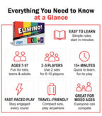 Elimino Family Card Game – Fast-Paced Game of Luck & Sabotage | Ages 7+