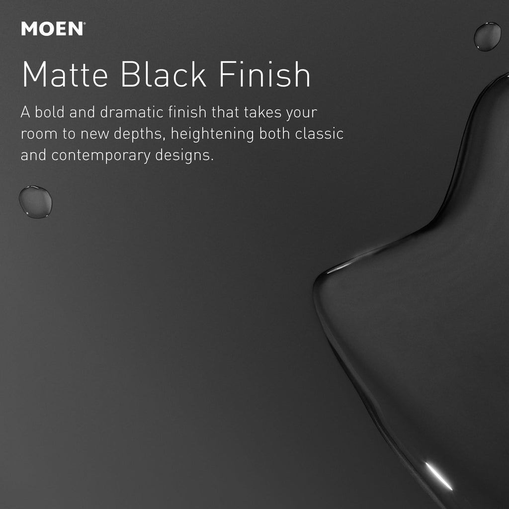 Moen Modern Deck Mounted Lotion or Kitchen Soap Dispenser Pump, Matte Black, 3942BL