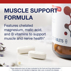 Metagenics Fibroplex - Magnesium, Malic Acid & B Vitamins for Neuromuscular, Bone, Heart & Stress Support* - Chelated Minerals, Non-GMO, Gluten-Free, Vegetarian - GMP Certified Facility - 120 Tablets