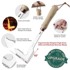 AON 2-Pack Crack Weeder & Root Remover Tool Set for Patios and Gardens
