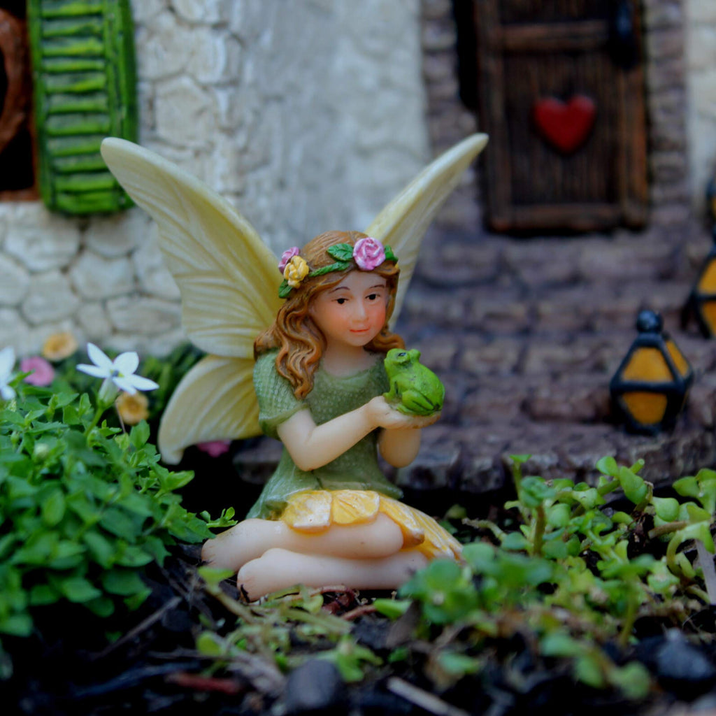 PRETMANNS Fairies for Fairy Garden Accessories Outdoor, 3 Piece Kit