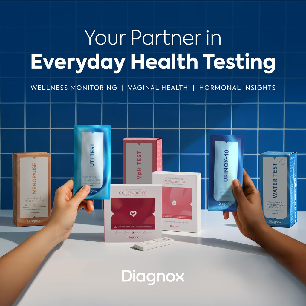 Diagnox Health Hydration Test Strips, Specific Gravity Urine Test Strips to Track Hydration Levels, Instant Results in 45 Seconds, Individually Wrapped Dehydration Testing Kit, 30 Tests